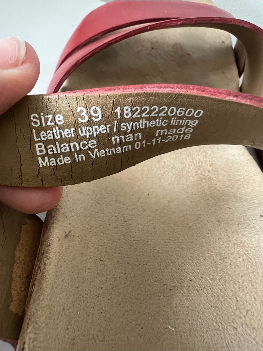 Dansko Brick Red Leather Lindsay Wedge Buckle Sandal Size 39 - Picture 7 of 10